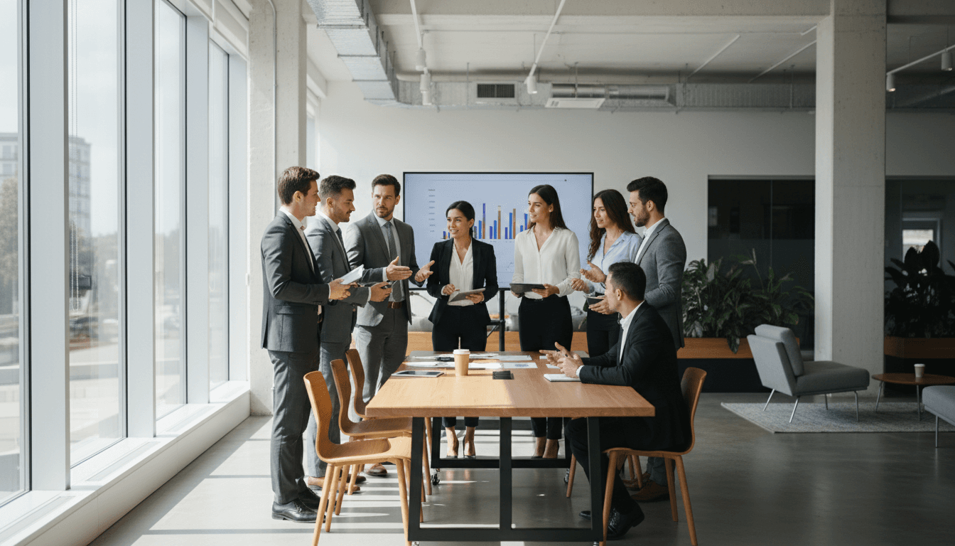 Executive report document with charts and analysis